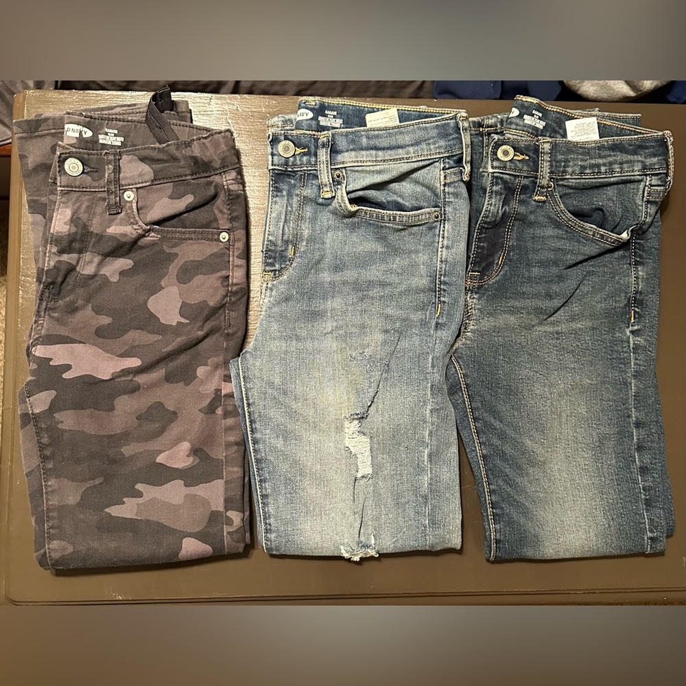 EUC- 3 Pairs of Old Navy Boys size 10 Karate slim jeans